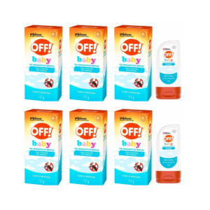 Kit 6 Repelente Gel Baby Contra Mosquito Da Dengue A Partir 3 Meses