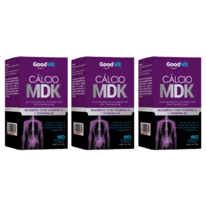 Kit 3 Caixas | Cálcio Mdk 500mg com 60 Cápsulas